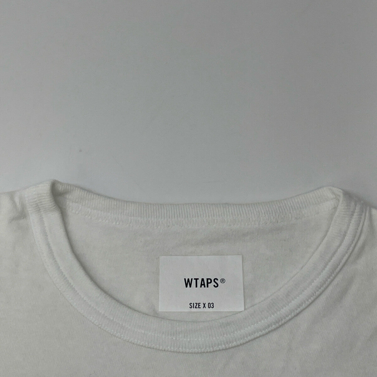 WTAPS ダブルタップス 241ATDT-CSM21 ﾎﾜｲﾄ ﾛｺﾞ 半袖Tｼｬﾂ トップス X3
