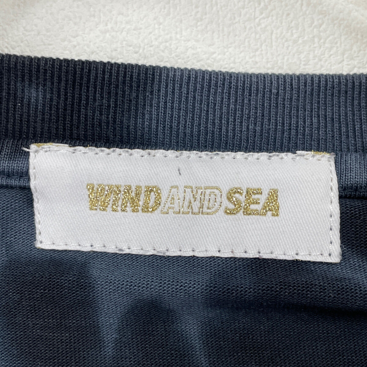 WIND AND SEA ウィンダンシー WDS-0-SEA-23-03-CS-02 ﾈｲﾋﾞｰ 総柄ｺｯﾄﾝ 長袖Tｼｬﾂ トップス XL