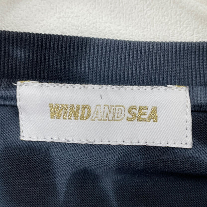 WIND AND SEA ウィンダンシー WDS-0-SEA-23-03-CS-02 ﾈｲﾋﾞｰ 総柄ｺｯﾄﾝ 長袖Tｼｬﾂ トップス XL