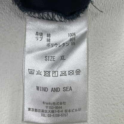 WIND AND SEA ウィンダンシー WDS-0-SEA-23-03-CS-02 ﾈｲﾋﾞｰ 総柄ｺｯﾄﾝ 長袖Tｼｬﾂ トップス XL