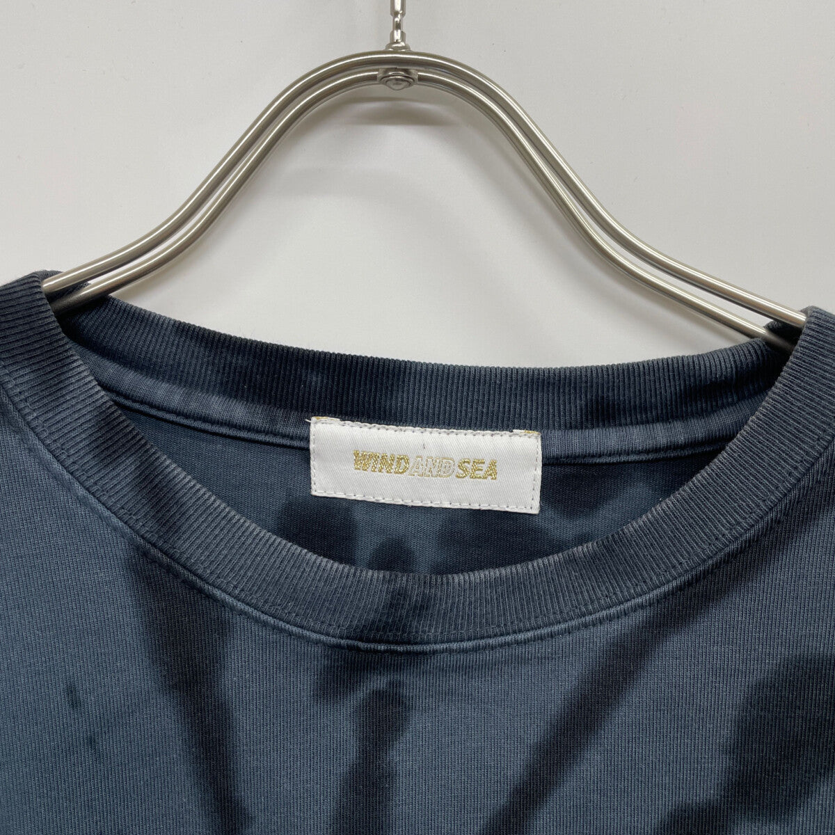 WIND AND SEA ウィンダンシー WDS-0-SEA-23-03-CS-02 ﾈｲﾋﾞｰ 総柄ｺｯﾄﾝ 長袖Tｼｬﾂ トップス XL