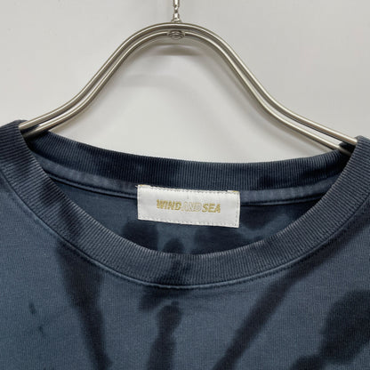 WIND AND SEA ウィンダンシー WDS-0-SEA-23-03-CS-02 ﾈｲﾋﾞｰ 総柄ｺｯﾄﾝ 長袖Tｼｬﾂ トップス XL