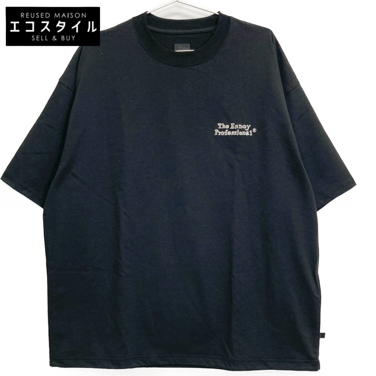 DAIWA PIER39 ダイワピア39 ×ｴﾝﾉｲ ×ｽﾀｲﾘｽﾄ私物 ﾌﾞﾗｯｸ ﾄﾞﾛｰｽﾄﾘﾝｸﾞ Tｼｬﾂ トップス L