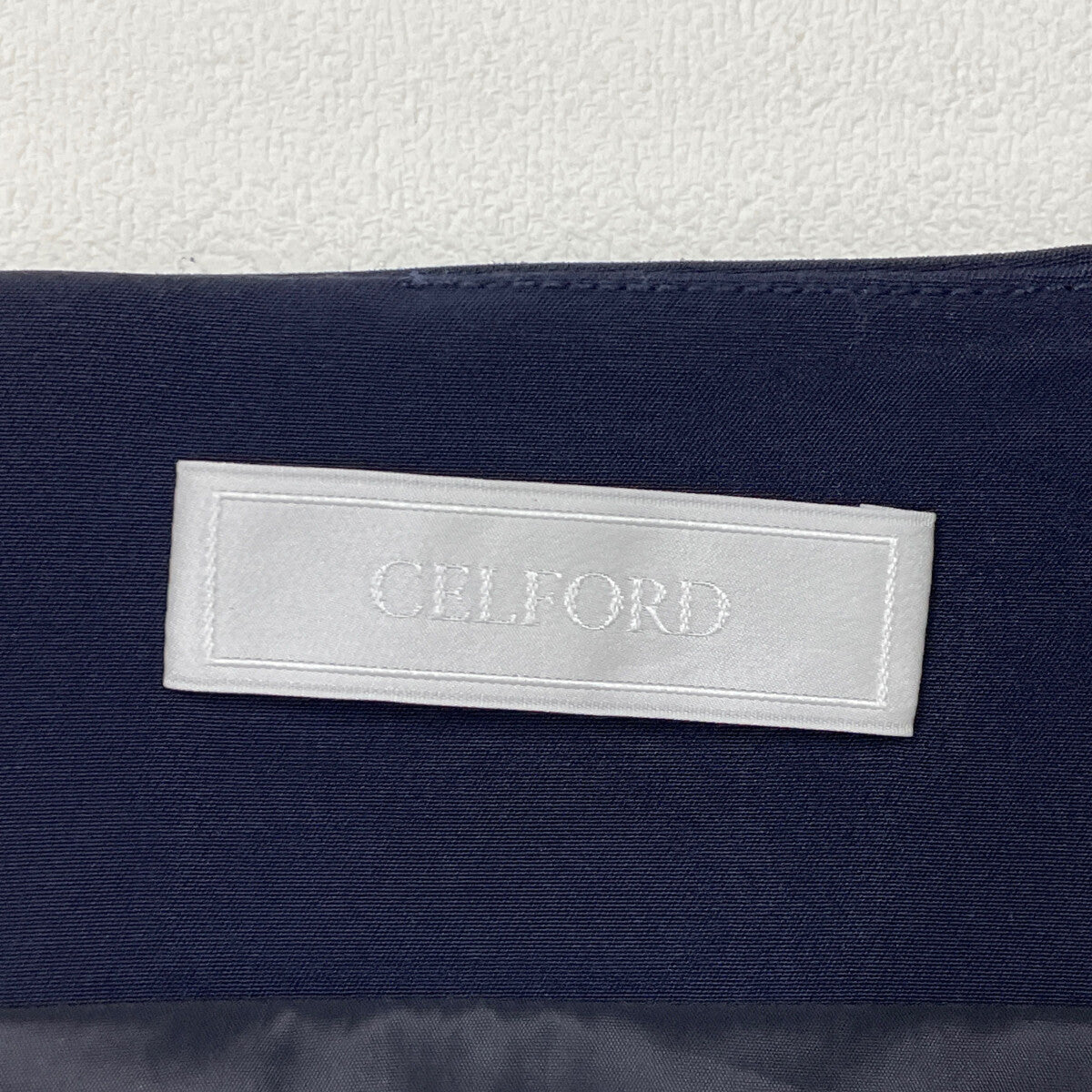 CELFORD セルフォード CWF0201025 ﾈｲﾋﾞｰ ﾌｨｯﾄｱﾝﾄﾞﾌﾚｱ 半袖ﾜﾝﾋﾟｰｽ ワンピース 34