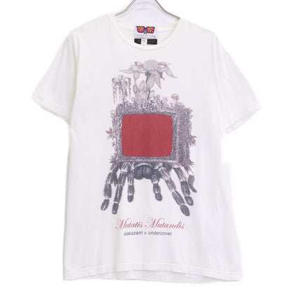 UNDERCOVER アンダーカバー ×ALAKAZAM! ﾎﾜｲﾄ ｽﾊﾟｲﾀﾞｰﾌﾟﾘﾝﾄ Tｼｬﾂ トップス M