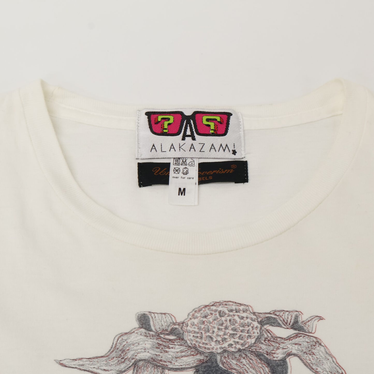 UNDERCOVER アンダーカバー ×ALAKAZAM! ﾎﾜｲﾄ ｽﾊﾟｲﾀﾞｰﾌﾟﾘﾝﾄ Tｼｬﾂ トップス M