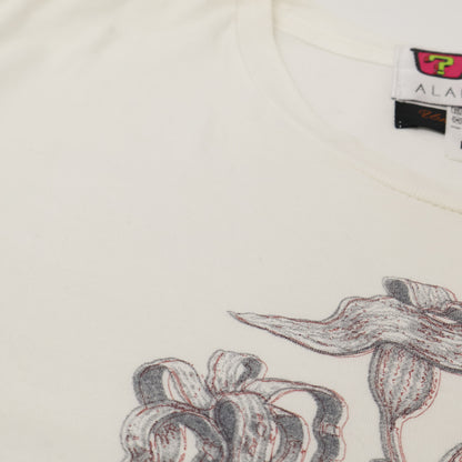 UNDERCOVER アンダーカバー ×ALAKAZAM! ﾎﾜｲﾄ ｽﾊﾟｲﾀﾞｰﾌﾟﾘﾝﾄ Tｼｬﾂ トップス M