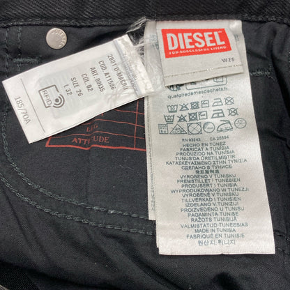 DIESEL ディーゼル 2001 D-MACRO ﾌﾞﾗｯｸ ﾙｰｽﾞ ｽﾄﾚｰﾄﾃﾞﾆﾑﾊﾟﾝﾂ ボトムス 26