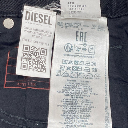 DIESEL ディーゼル 2001 D-MACRO ﾌﾞﾗｯｸ ﾙｰｽﾞ ｽﾄﾚｰﾄﾃﾞﾆﾑﾊﾟﾝﾂ ボトムス 26