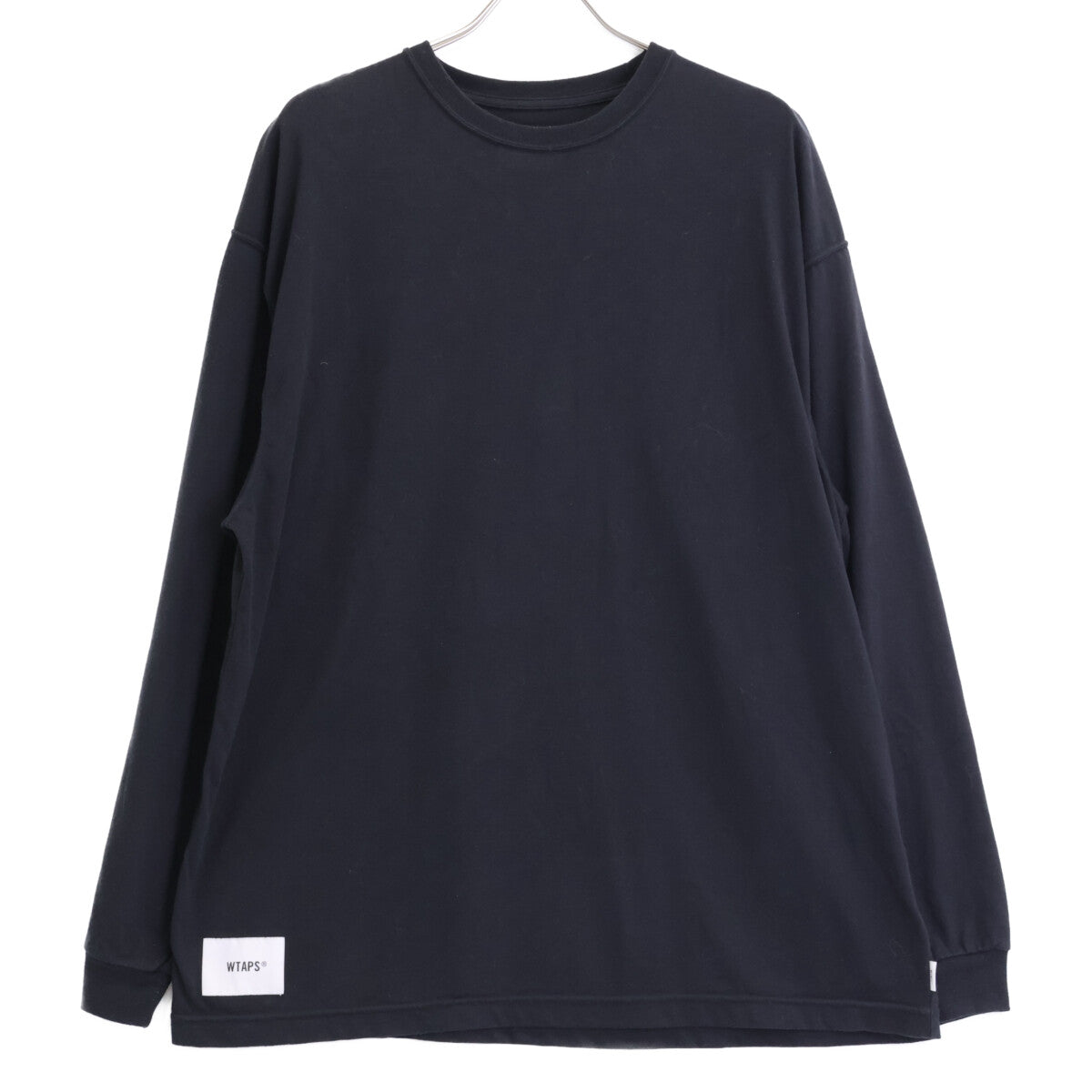 WTAPS ダブルタップス 231ATDT ﾌﾞﾗｯｸ ﾛｺﾞ 長袖Tｼｬﾂ トップス X03