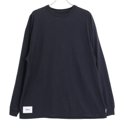 WTAPS ダブルタップス 231ATDT ﾌﾞﾗｯｸ ﾛｺﾞ 長袖Tｼｬﾂ トップス X03