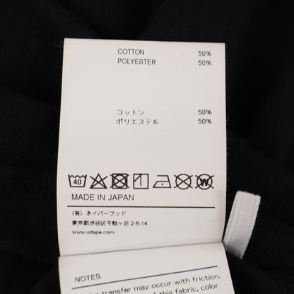 WTAPS ダブルタップス 231ATDT ﾌﾞﾗｯｸ ﾛｺﾞ 長袖Tｼｬﾂ トップス X03