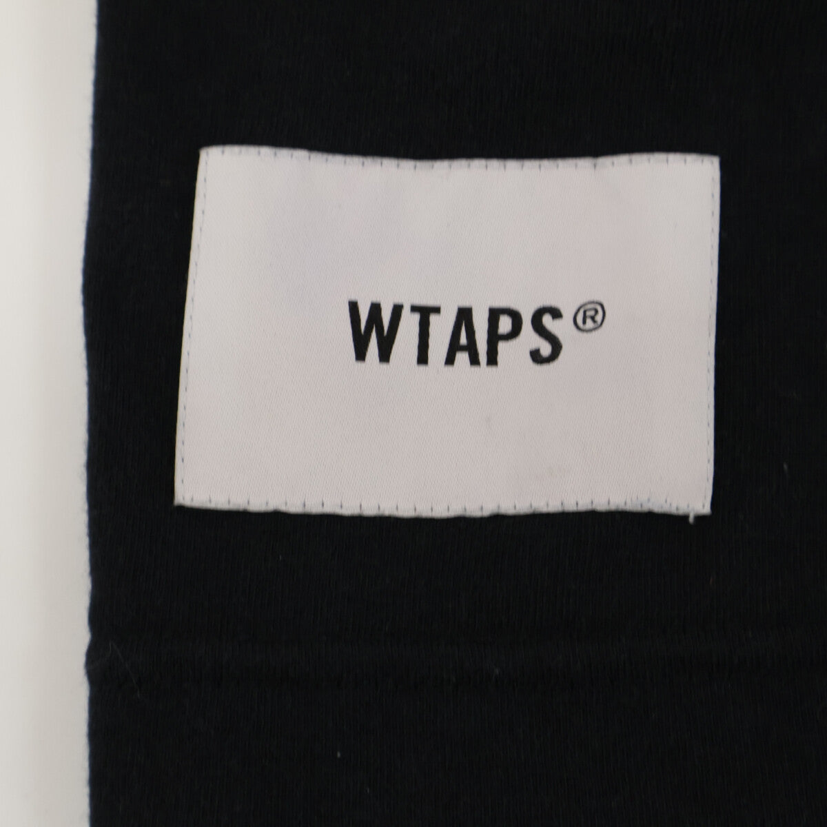WTAPS ダブルタップス 231ATDT ﾌﾞﾗｯｸ ﾛｺﾞ 長袖Tｼｬﾂ トップス X03