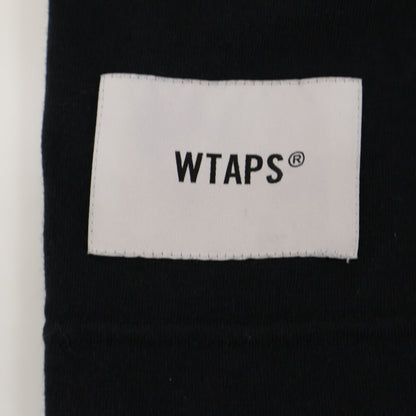 WTAPS ダブルタップス 231ATDT ﾌﾞﾗｯｸ ﾛｺﾞ 長袖Tｼｬﾂ トップス X03