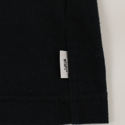 WTAPS ダブルタップス 231ATDT ﾌﾞﾗｯｸ ﾛｺﾞ 長袖Tｼｬﾂ トップス X03