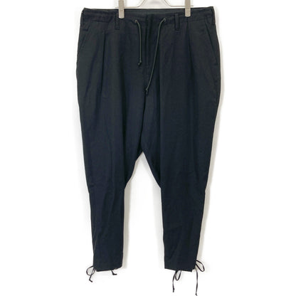 Yohji Yamamoto POUR HOMME ヨウジヤマモトプールオム 19AW ﾌﾞﾗｯｸ 前裾ﾚｰｽｱｯﾌﾟ ﾊﾟﾝﾂ ボトムス 2