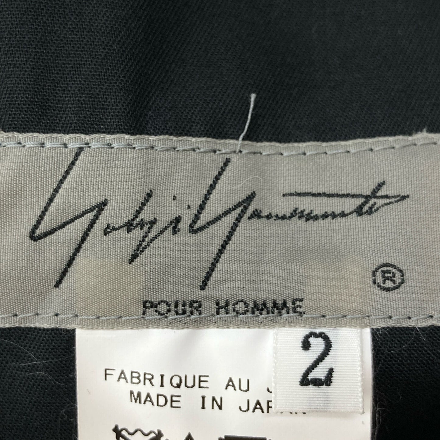 Yohji Yamamoto POUR HOMME ヨウジヤマモトプールオム 19AW ﾌﾞﾗｯｸ 前裾ﾚｰｽｱｯﾌﾟ ﾊﾟﾝﾂ ボトムス 2