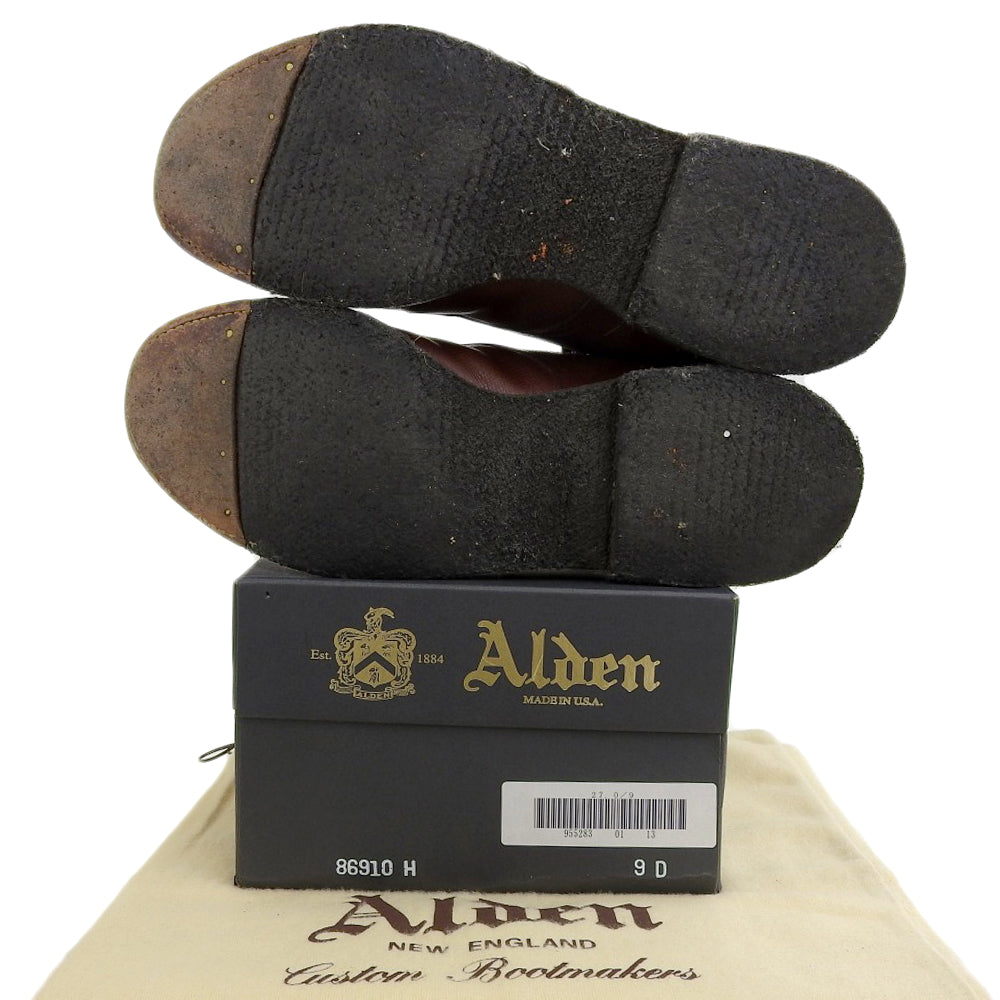 Alden オールデン アルパインカーフ キャップトゥ ブーツ メンズ ブラウン 9 86910 シューズ 9