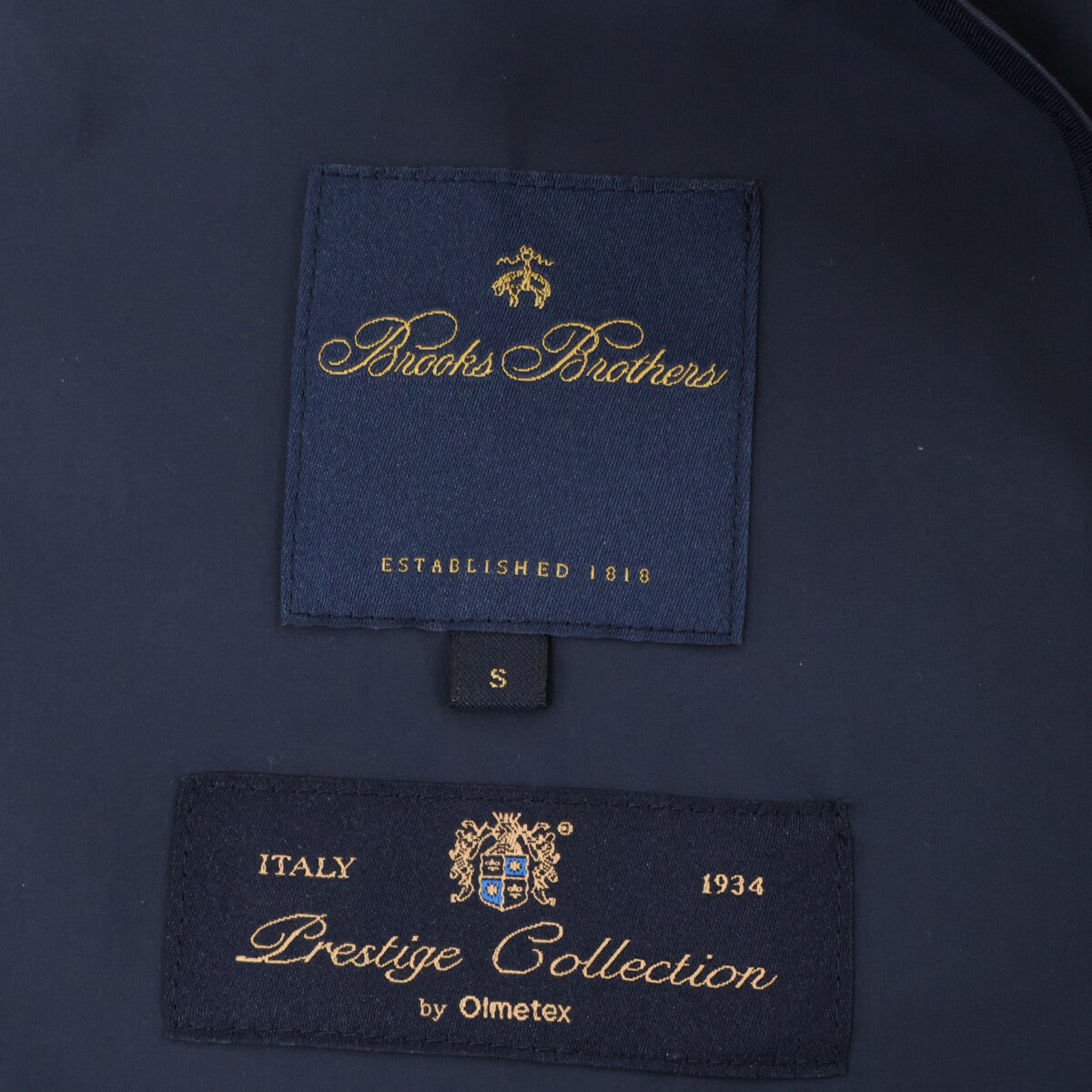 Brooks Brothers ブルックスブラザーズ ﾈｲﾋﾞｰ ﾗｲﾄｳｪｲﾄ ﾗｯﾌﾟｺｰﾄ コート S