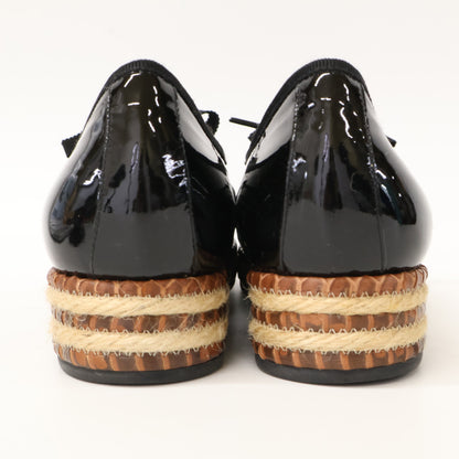 BOTTEGA VENETA ボッテガヴェネタ 【新品同様】420583 VAZF2 1000 パテント エスパドリーユ ローファー シューズ 36