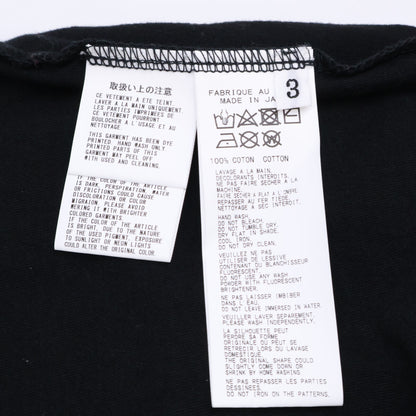 Yohji Yamamoto POUR HOMME ヨウジヤマモトプールオム 22AW HE-T78-998 ﾌﾞﾗｯｸ ﾌﾟﾘﾝﾄ ｶｯﾄｿｰ トップス 3