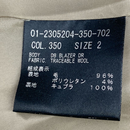 Theory セオリー 01-2305204 ﾌﾞﾗｳﾝ ﾄﾚｰｻﾌﾞﾙ ｳｰﾙ ﾌﾞﾚｻﾞｰ ジャケット 2