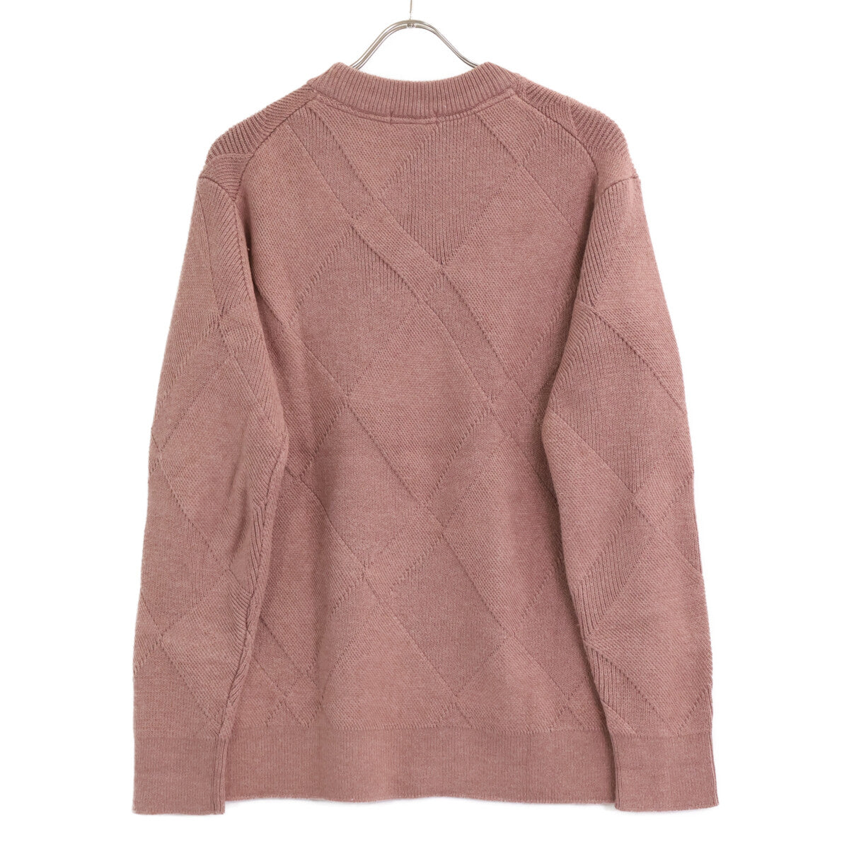 BLACK LABEL CRESTBRIDGE ブラックレーベルクレストブリッジ 51N12-822-12 ﾋﾟﾝｸﾍﾞｰｼﾞｭ ｼｬﾄﾞｰﾊﾞｲｱｽﾁｪｯｸﾆｯﾄ トップス LL