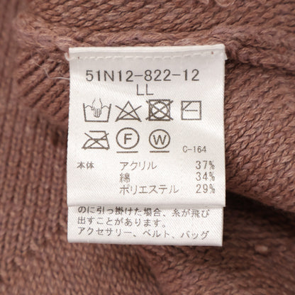 BLACK LABEL CRESTBRIDGE ブラックレーベルクレストブリッジ 51N12-822-12 ﾋﾟﾝｸﾍﾞｰｼﾞｭ ｼｬﾄﾞｰﾊﾞｲｱｽﾁｪｯｸﾆｯﾄ トップス LL