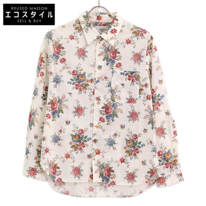 YAECA ヤエカ 【×LIBERTY】90102 ﾎﾜｲﾄ系 花柄 ｺｯﾄﾝ 長袖ｼｬﾂ トップス M