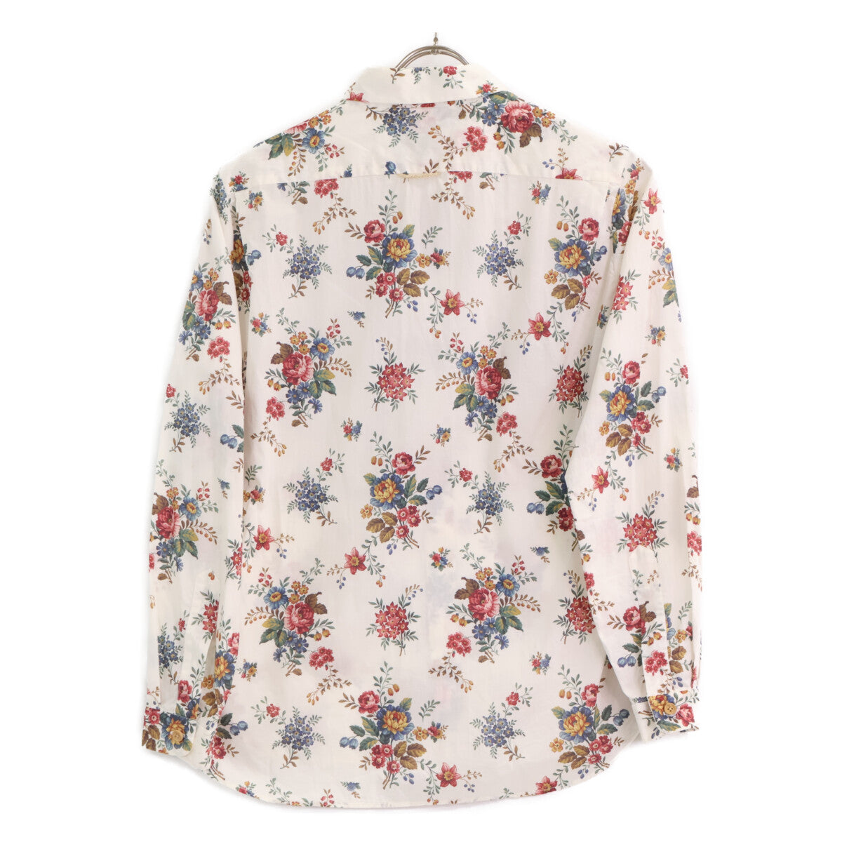 YAECA ヤエカ 【×LIBERTY】90102 ﾎﾜｲﾄ系 花柄 ｺｯﾄﾝ 長袖ｼｬﾂ トップス M