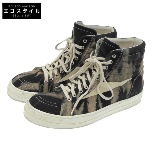 DRKSHDW ダークシャドウ PORTERVILLE ヴィンテージ ハイカット スニーカー シューズ メンズ ブラック×ベージュ 28.0cm シューズ 43