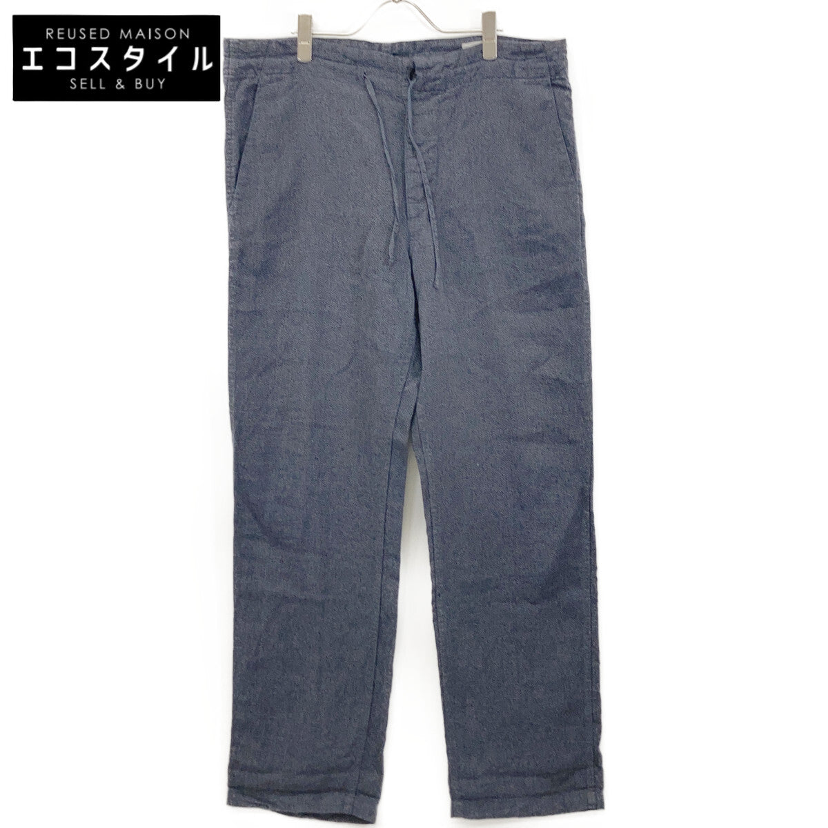 COMOLI コモリ 14S-03002 ﾈｲﾋﾞｰ ﾘﾈﾝ×ｼﾙｸ ﾊﾟﾝﾂ ボトムス 2