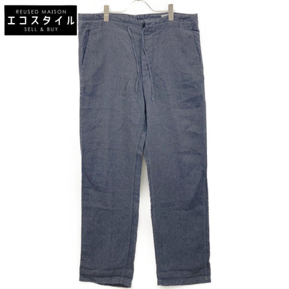 COMOLI コモリ 14S-03002 ﾈｲﾋﾞｰ ﾘﾈﾝ×ｼﾙｸ ﾊﾟﾝﾂ ボトムス 2