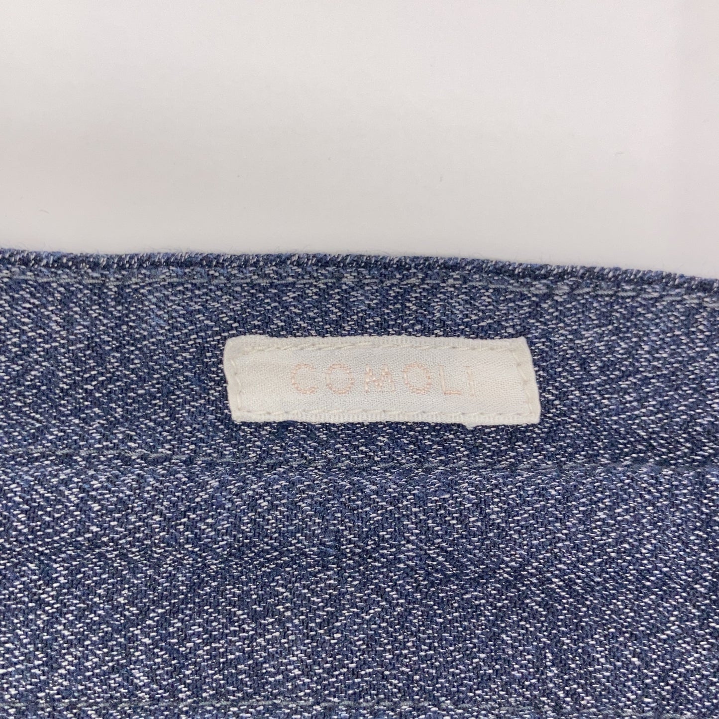 COMOLI コモリ 14S-03002 ﾈｲﾋﾞｰ ﾘﾈﾝ×ｼﾙｸ ﾊﾟﾝﾂ ボトムス 2