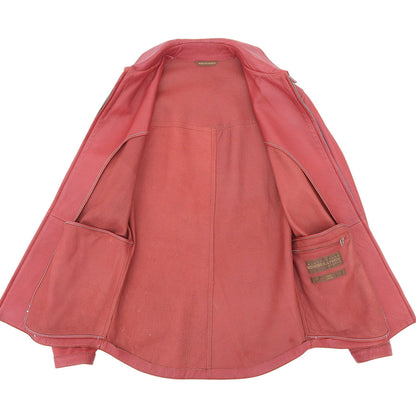 SERAPHIN セラファン DALTON 鹿革 ディアスキン シングル レザージャケット メンズ レッド 46 ジャケット 46