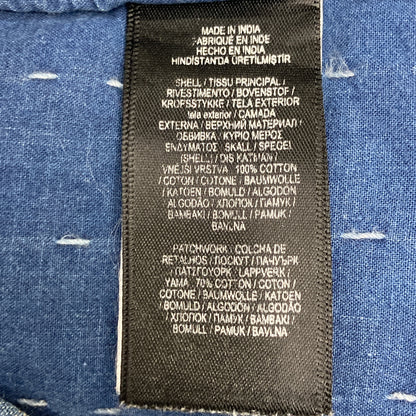 RRL ダブルアールエル ﾘﾐﾃｯﾄﾞｴﾃﾞｨｼｮﾝ ﾌﾞﾙｰ×ｲﾝﾃﾞｨｺﾞ ﾊﾟｯﾁﾜｰｸ ﾃﾞﾆﾑ刺し子 ｼｬﾂ トップス M