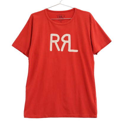 RRL ダブルアールエル ﾚｯﾄﾞ ﾛｺﾞ ｺｯﾄﾝ 半袖Tｼｬﾂ トップス M