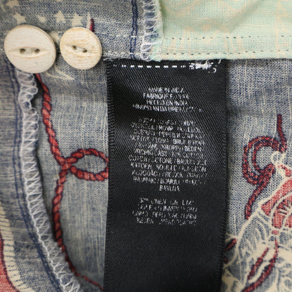 RRL ダブルアールエル ﾏﾙﾁｶﾗｰ ﾘﾐﾃｯﾄﾞｴﾃﾞｨｼｮﾝ 総柄 ﾊﾟｯﾁﾜｰｸｼｬﾂ トップス M