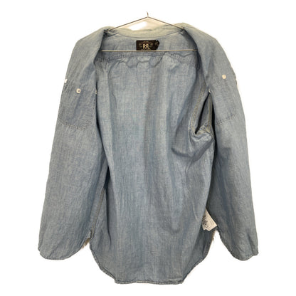 RRL ダブルアールエル ﾗｲﾄﾌﾞﾙｰ ﾊｰﾌｽﾘｰﾌﾞ ｼｬﾂ トップス M