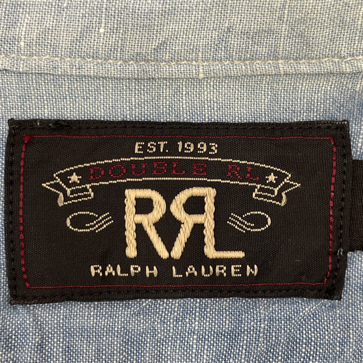 RRL ダブルアールエル ﾗｲﾄﾌﾞﾙｰ ﾊｰﾌｽﾘｰﾌﾞ ｼｬﾂ トップス M