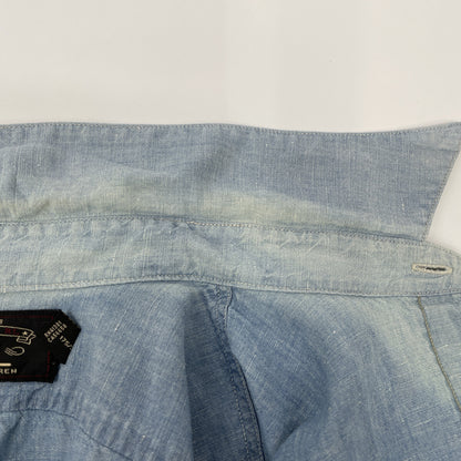 RRL ダブルアールエル ﾗｲﾄﾌﾞﾙｰ ﾊｰﾌｽﾘｰﾌﾞ ｼｬﾂ トップス M