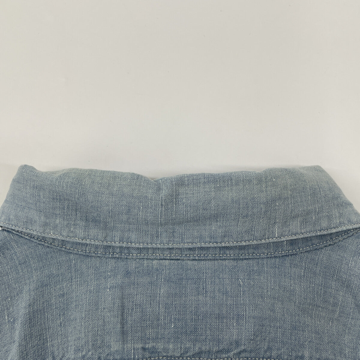 RRL ダブルアールエル ﾗｲﾄﾌﾞﾙｰ ﾊｰﾌｽﾘｰﾌﾞ ｼｬﾂ トップス M