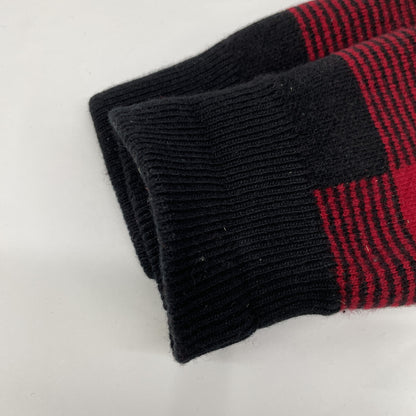 RRL ダブルアールエル ﾚｯﾄﾞ×ﾌﾞﾗｯｸ ﾊﾞｯﾌｧﾛｰﾁｪｯｸ ｳｰﾙ ｶｰﾃﾞｨｶﾞﾝ トップス M