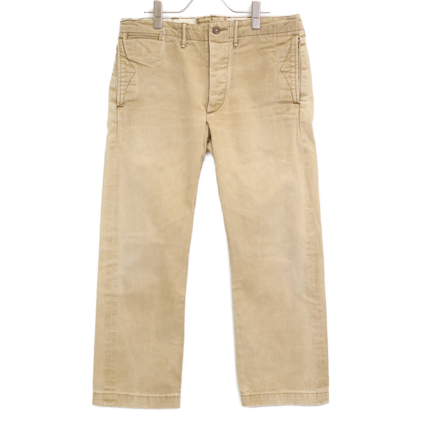 RRL ダブルアールエル ﾍﾞｰｼﾞｭ ﾎﾞﾀﾝﾌﾗｲ ｺｯﾄﾝ ﾊﾟﾝﾂ ボトムス 32×30