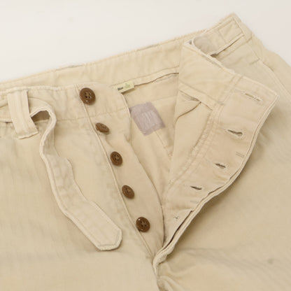 RRL ダブルアールエル ﾍﾞｰｼﾞｭ ﾎﾞﾀﾝﾌﾗｲ ﾍﾘﾝﾎﾞｰﾝ ｼｮｰﾂ ボトムス 32