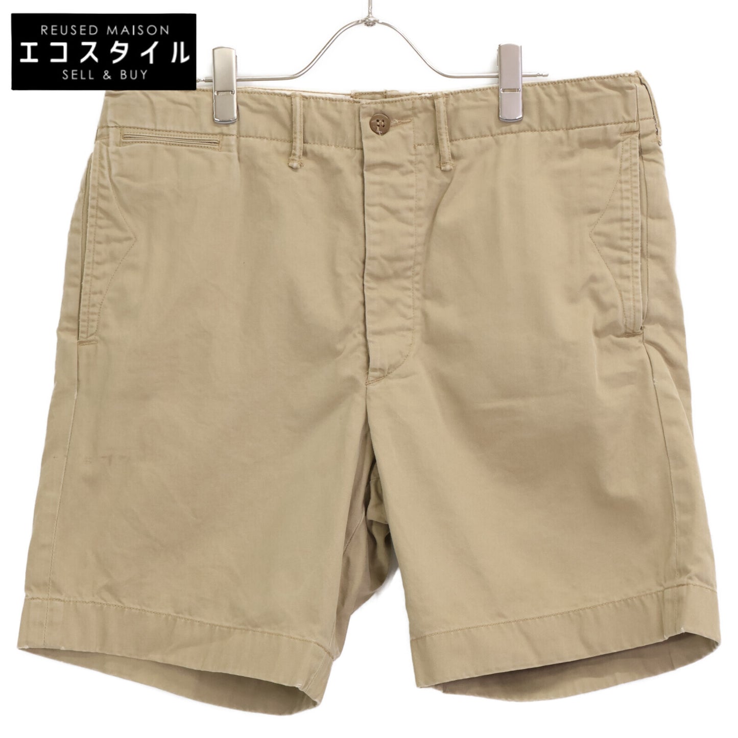 RRL ダブルアールエル ﾍﾞｰｼﾞｭ ｺｯﾄﾝ ｼｮｰﾂ ボトムス 34