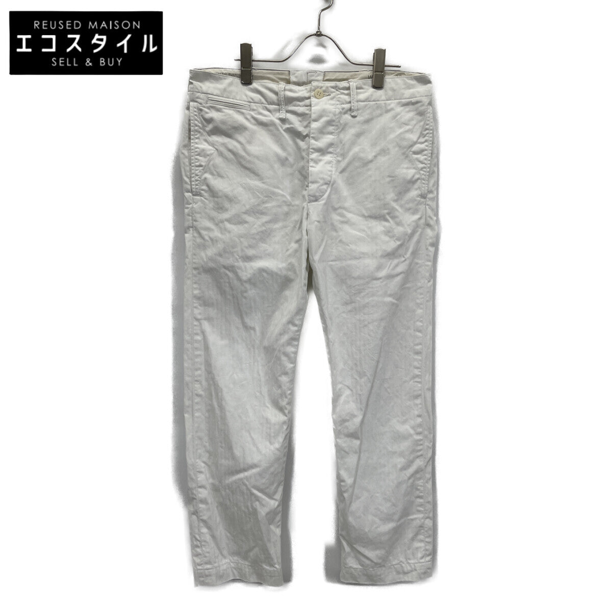 RRL ダブルアールエル ﾎﾜｲﾄ ｺｯﾄﾝ ﾎﾞﾀﾝﾌﾗｲ ﾁﾉﾊﾟﾝﾂ ボトムス 32×30