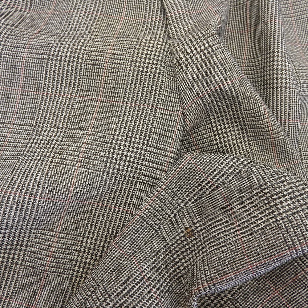 Brooks Brothers ブルックスブラザーズ グレンチェック ウール×カシミア ジャケット/パンツ セットアップ スーツ メンズ ブラウン 40 34W スーツ セットアップ 40/34W