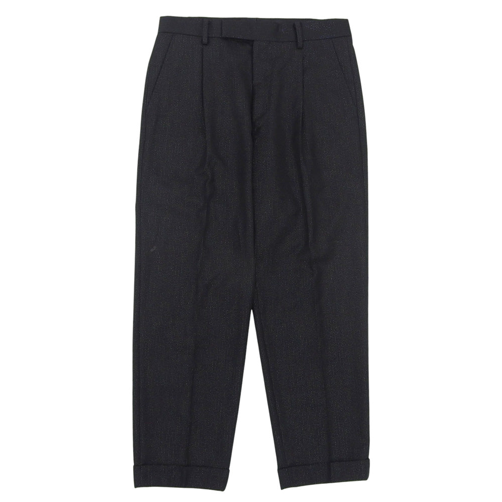 WACKO MARIA ワコマリア ドーメル グリッター ストライプパンツ タイプ2 ボトムス メンズ ブラック M 23年製 ボトムス M