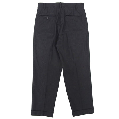 WACKO MARIA ワコマリア ドーメル グリッター ストライプパンツ タイプ2 ボトムス メンズ ブラック M 23年製 ボトムス M